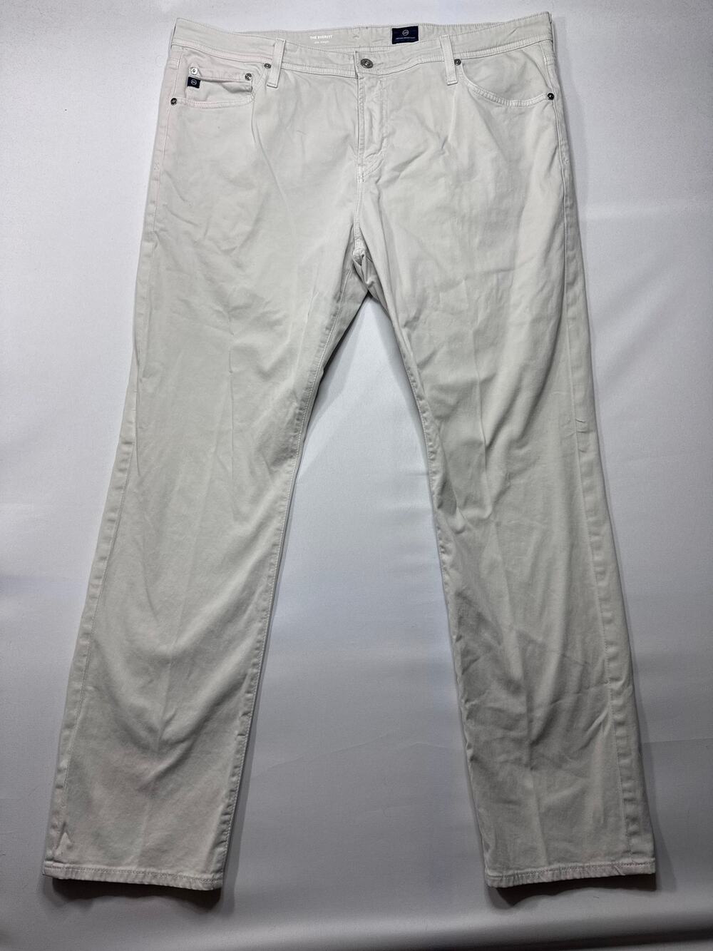 Adriano Goldschmied Men's The Everett Slim Straight Gray Pants - 40x32 (41x32)